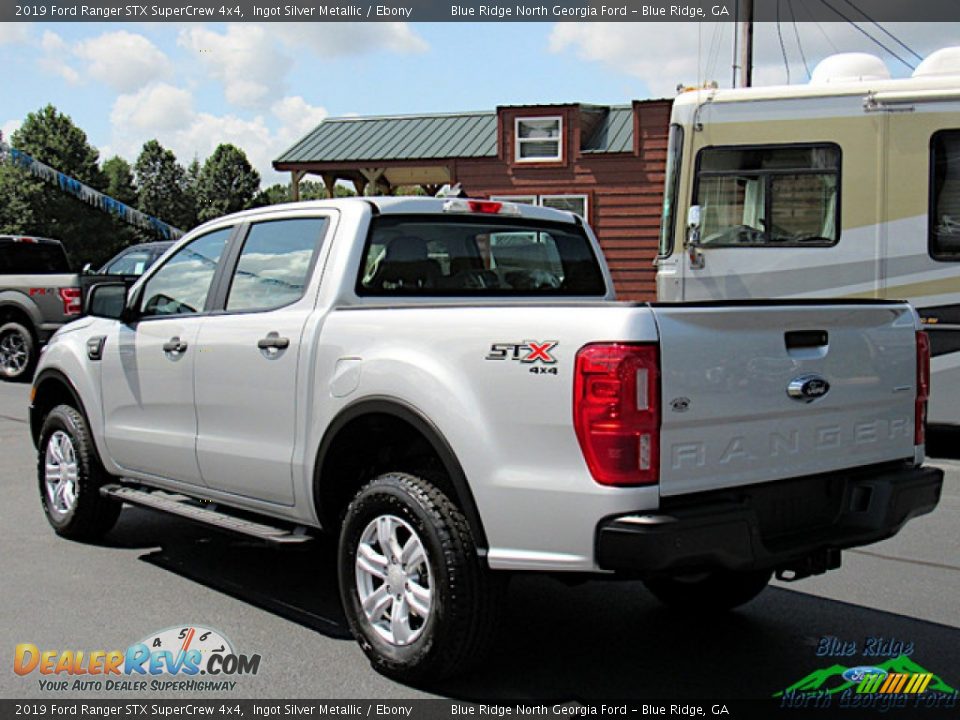 2019 Ford Ranger STX SuperCrew 4x4 Ingot Silver Metallic / Ebony Photo #3