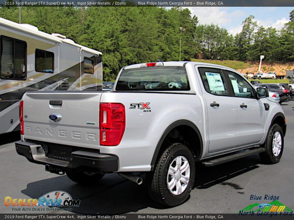 2019 Ford Ranger STX SuperCrew 4x4 Ingot Silver Metallic / Ebony Photo #5