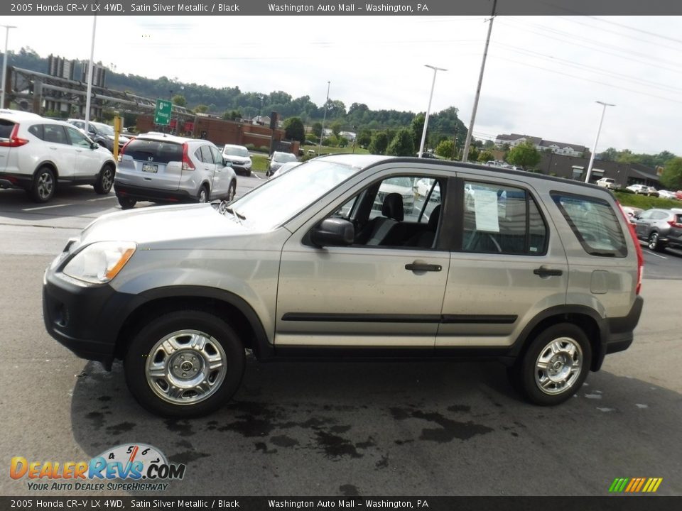 2005 Honda CR-V LX 4WD Satin Silver Metallic / Black Photo #6