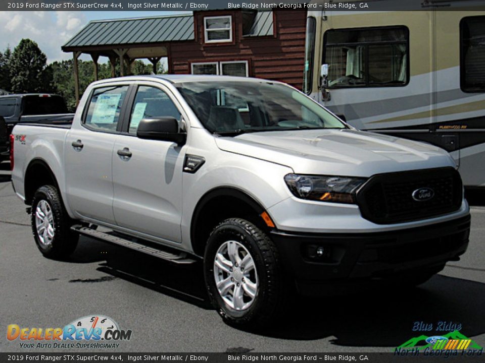 2019 Ford Ranger STX SuperCrew 4x4 Ingot Silver Metallic / Ebony Photo #7