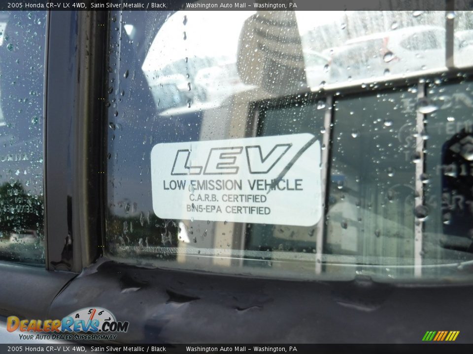 2005 Honda CR-V LX 4WD Satin Silver Metallic / Black Photo #7