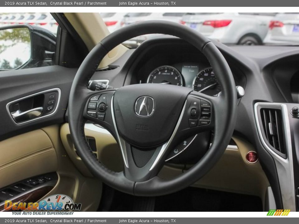 2019 Acura TLX Sedan Crystal Black Pearl / Parchment Photo #25