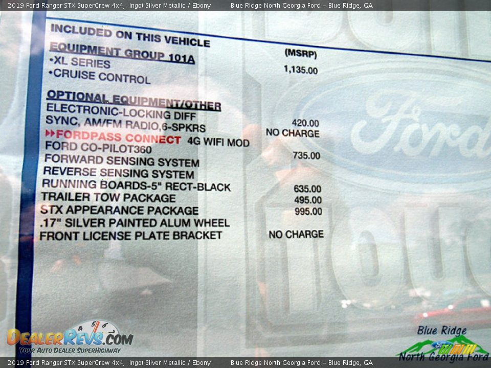 2019 Ford Ranger STX SuperCrew 4x4 Ingot Silver Metallic / Ebony Photo #24