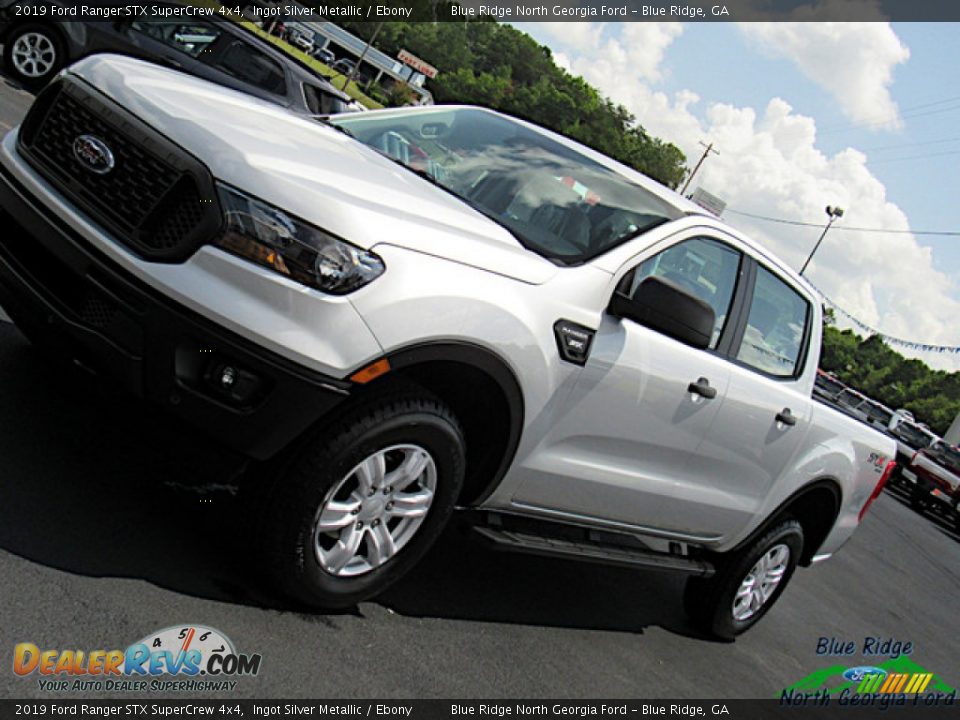 2019 Ford Ranger STX SuperCrew 4x4 Ingot Silver Metallic / Ebony Photo #29