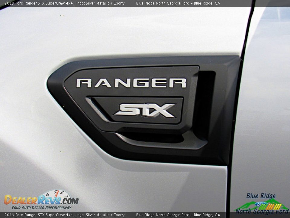 2019 Ford Ranger STX SuperCrew 4x4 Ingot Silver Metallic / Ebony Photo #33