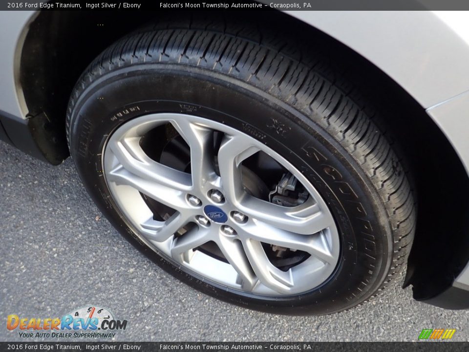 2016 Ford Edge Titanium Ingot Silver / Ebony Photo #10