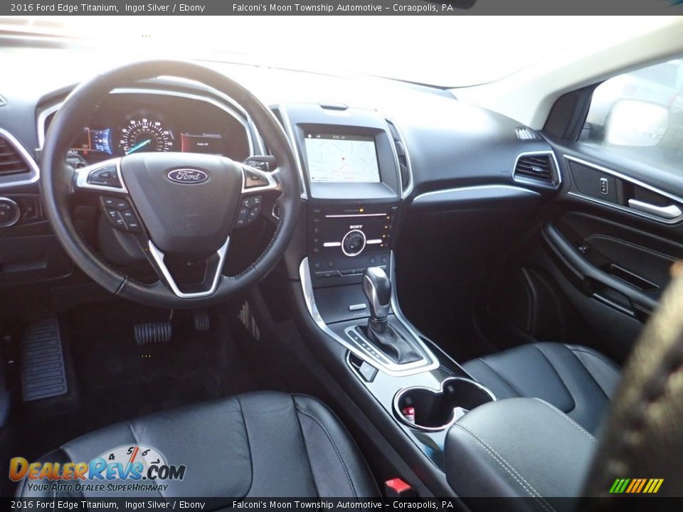 2016 Ford Edge Titanium Ingot Silver / Ebony Photo #17