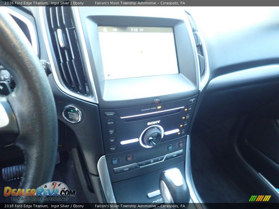 2016 Ford Edge Titanium Ingot Silver / Ebony Photo #22