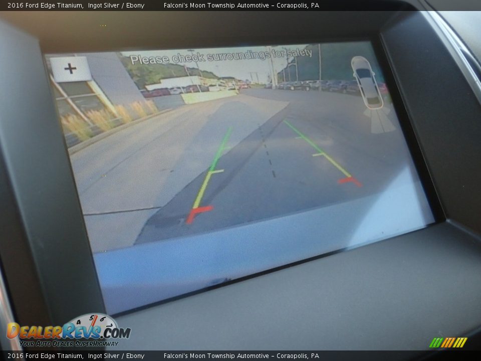 2016 Ford Edge Titanium Ingot Silver / Ebony Photo #25