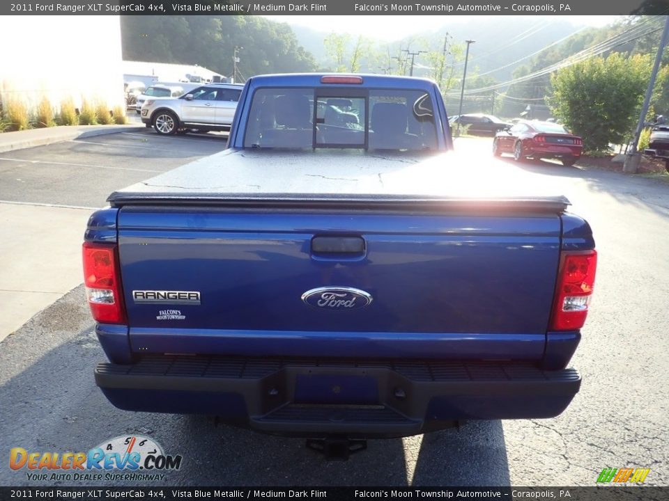 2011 Ford Ranger XLT SuperCab 4x4 Vista Blue Metallic / Medium Dark Flint Photo #3