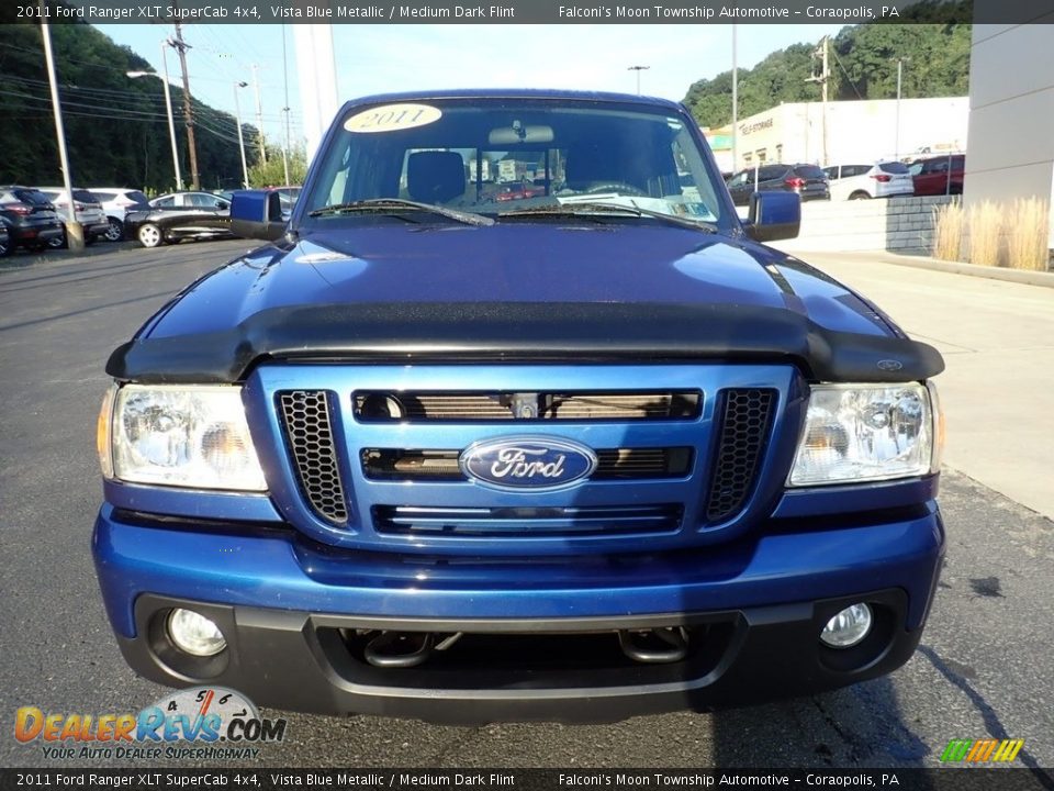 2011 Ford Ranger XLT SuperCab 4x4 Vista Blue Metallic / Medium Dark Flint Photo #7
