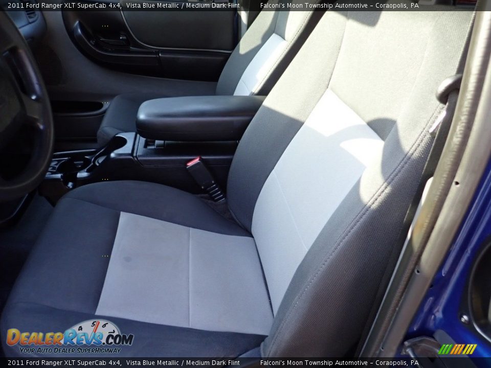 2011 Ford Ranger XLT SuperCab 4x4 Vista Blue Metallic / Medium Dark Flint Photo #14
