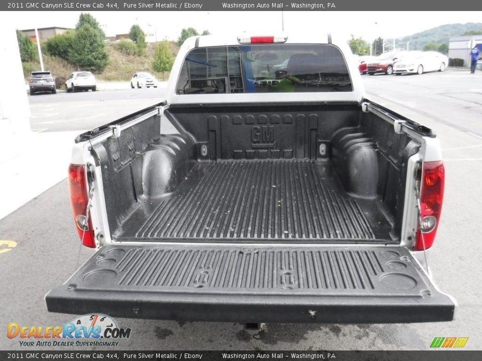 2011 GMC Canyon SLE Crew Cab 4x4 Pure Silver Metallic / Ebony Photo #11