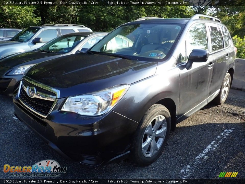 2015 Subaru Forester 2.5i Premium Dark Gray Metallic / Gray Photo #1