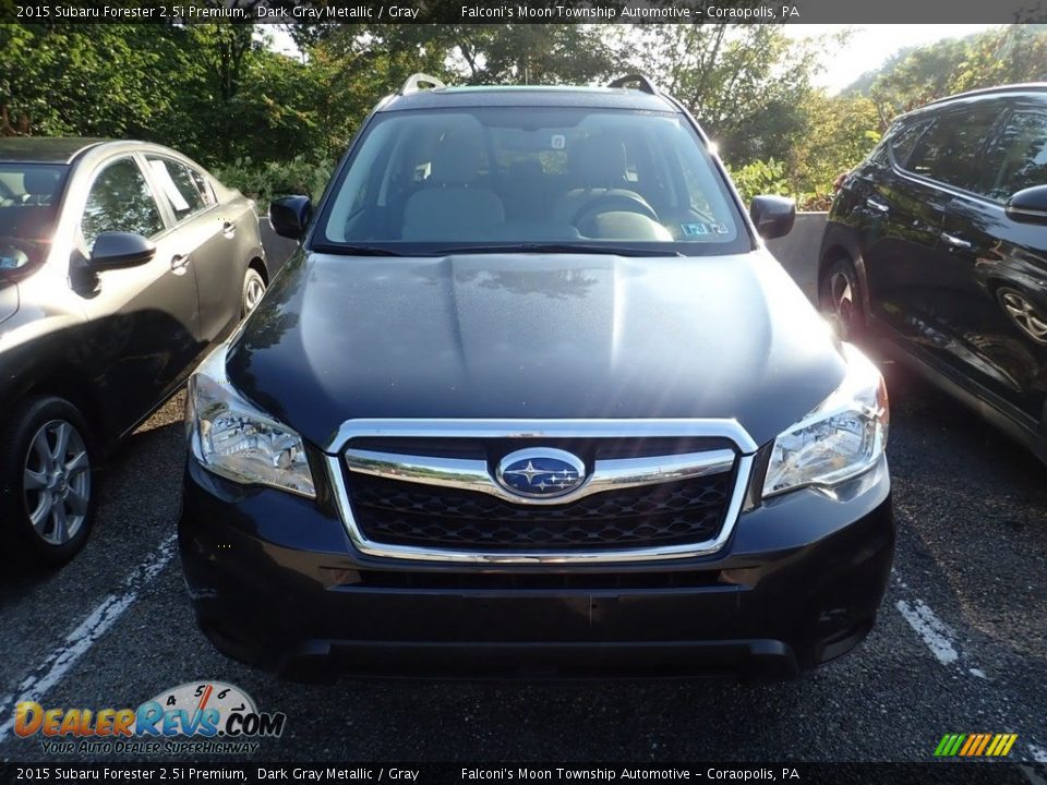2015 Subaru Forester 2.5i Premium Dark Gray Metallic / Gray Photo #3