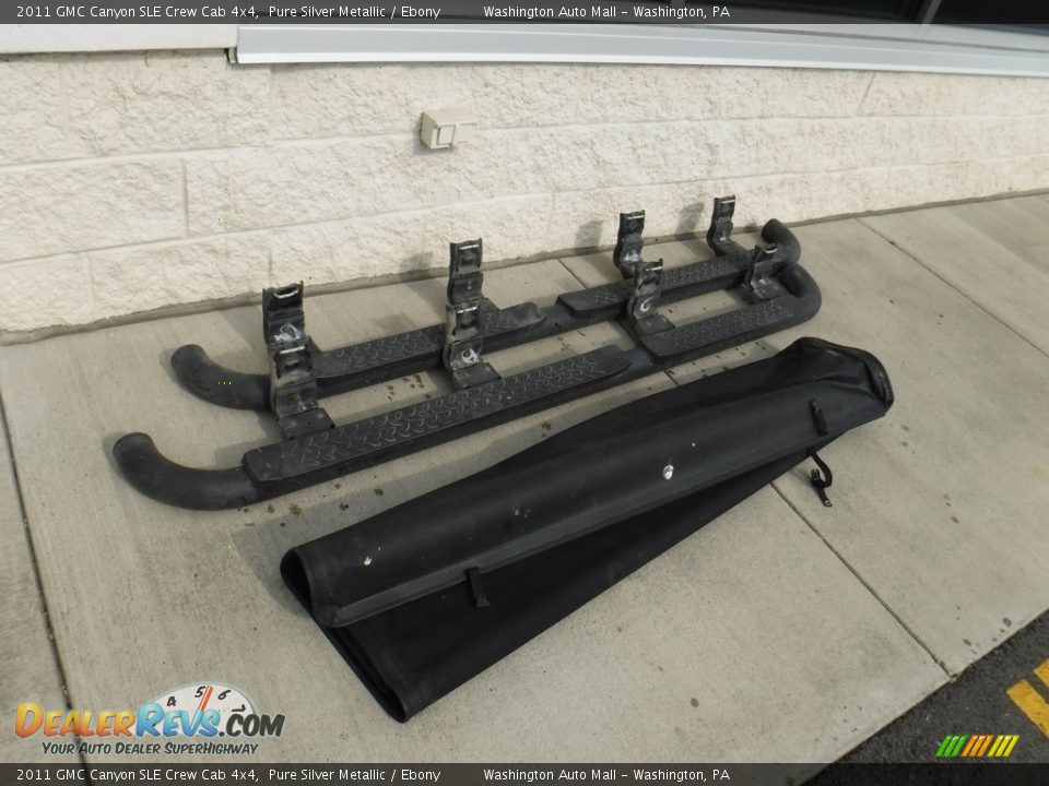 2011 GMC Canyon SLE Crew Cab 4x4 Pure Silver Metallic / Ebony Photo #23