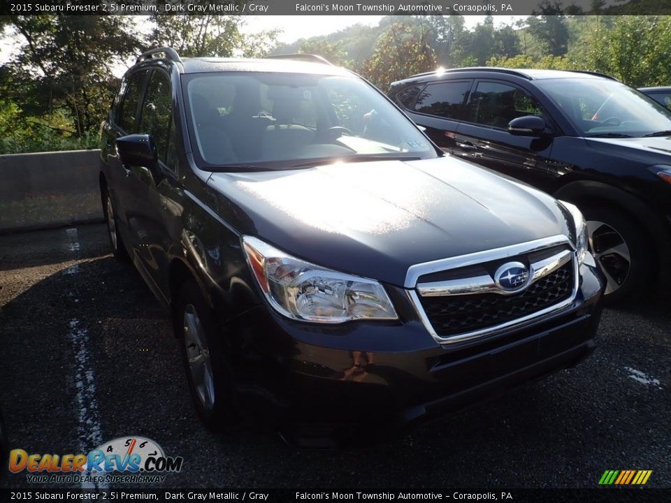2015 Subaru Forester 2.5i Premium Dark Gray Metallic / Gray Photo #4