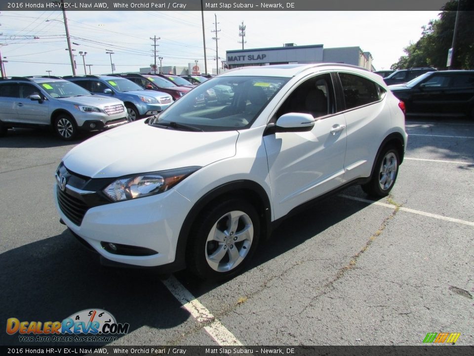 2016 Honda HR-V EX-L Navi AWD White Orchid Pearl / Gray Photo #2