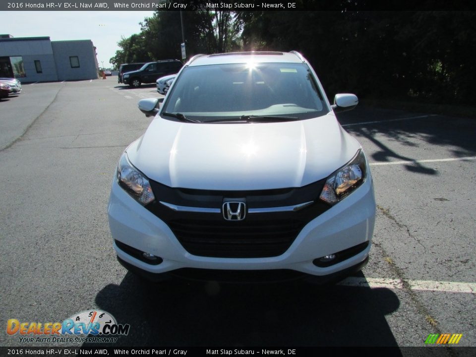 2016 Honda HR-V EX-L Navi AWD White Orchid Pearl / Gray Photo #3