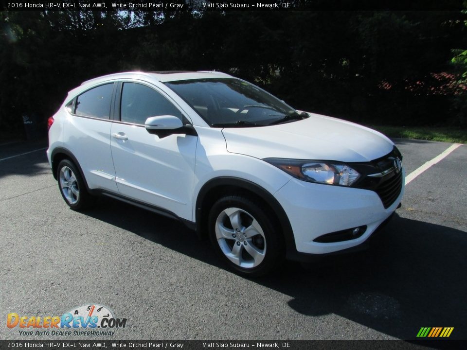 2016 Honda HR-V EX-L Navi AWD White Orchid Pearl / Gray Photo #4