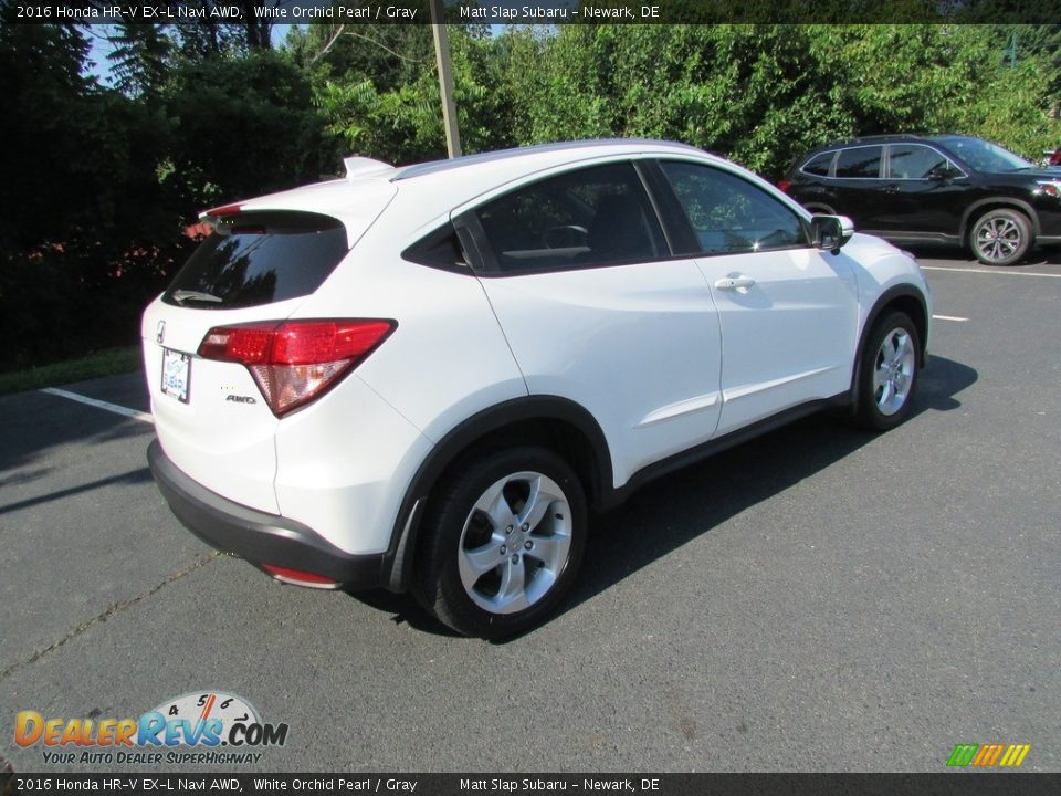 2016 Honda HR-V EX-L Navi AWD White Orchid Pearl / Gray Photo #6