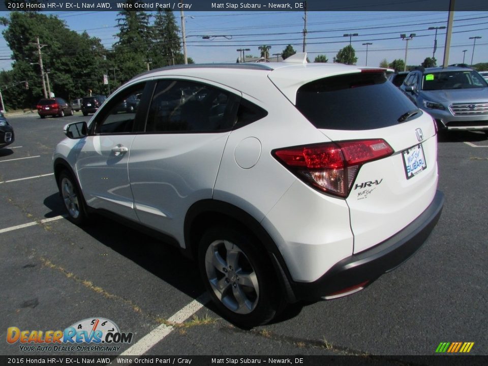 2016 Honda HR-V EX-L Navi AWD White Orchid Pearl / Gray Photo #8