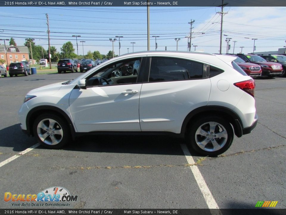 2016 Honda HR-V EX-L Navi AWD White Orchid Pearl / Gray Photo #9
