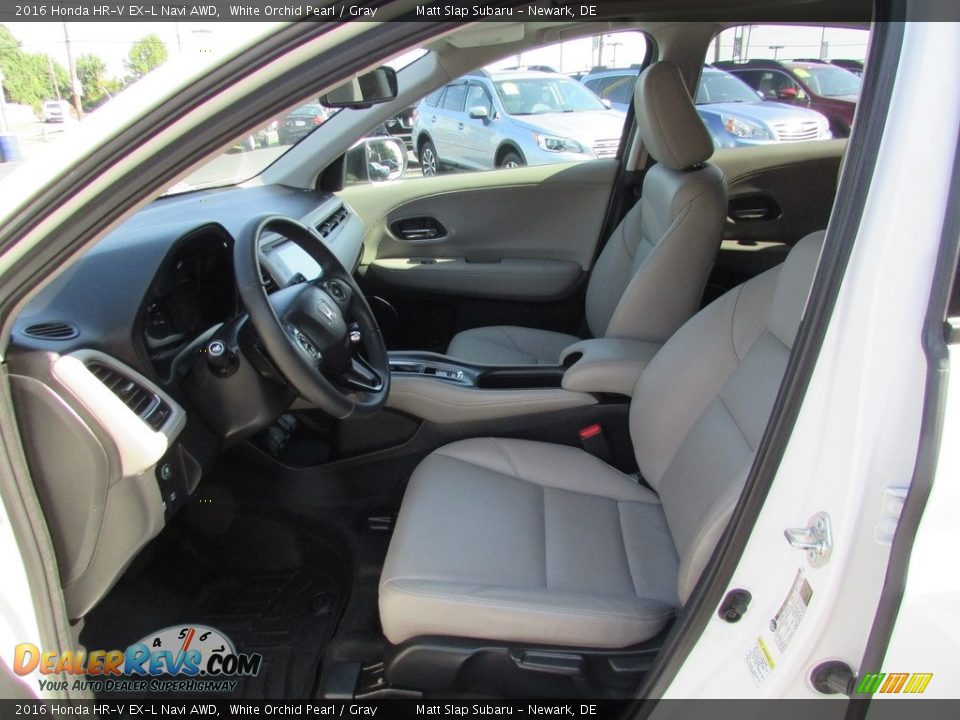 2016 Honda HR-V EX-L Navi AWD White Orchid Pearl / Gray Photo #13