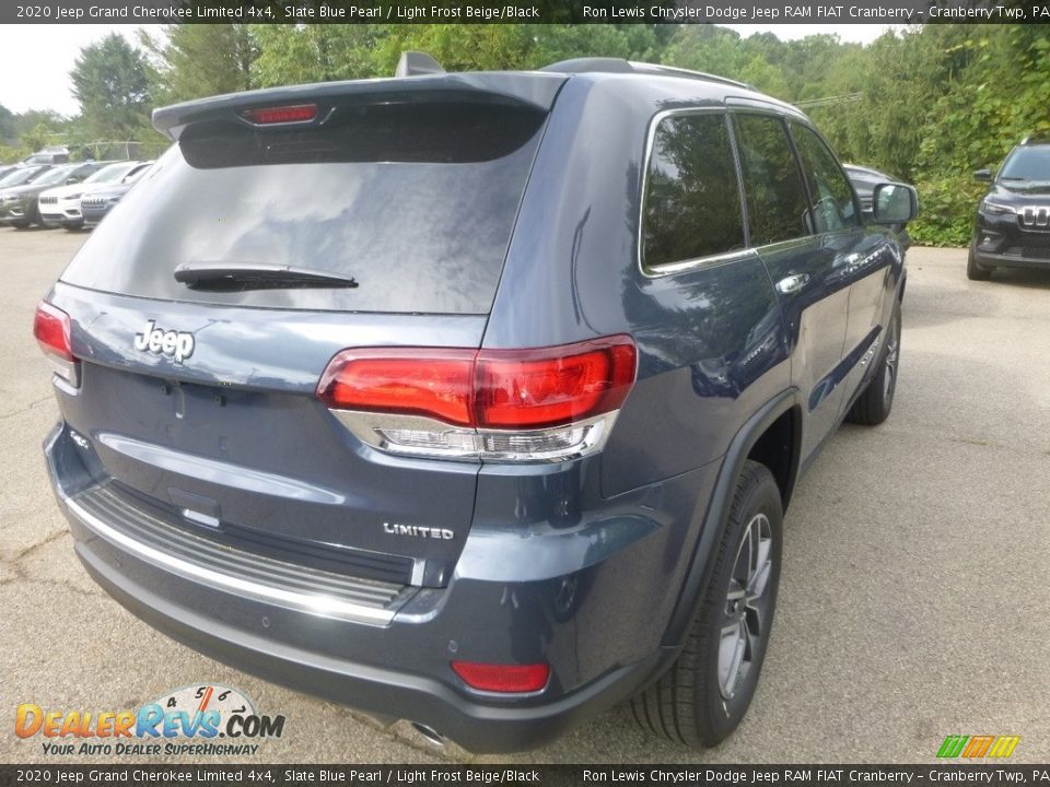 2020 Jeep Grand Cherokee Limited 4x4 Slate Blue Pearl / Light Frost Beige/Black Photo #5