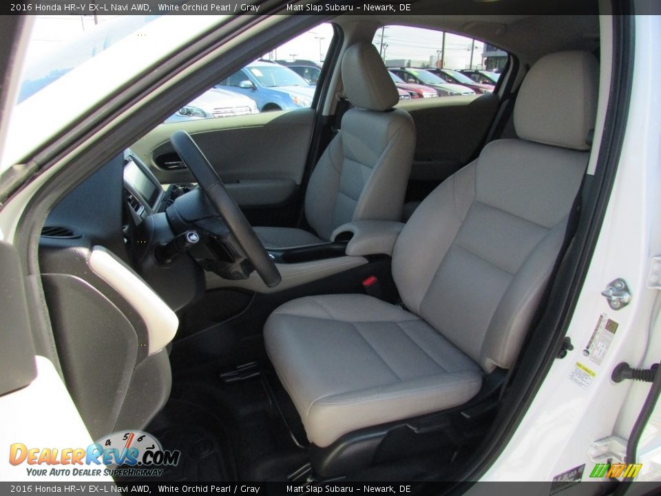 2016 Honda HR-V EX-L Navi AWD White Orchid Pearl / Gray Photo #16
