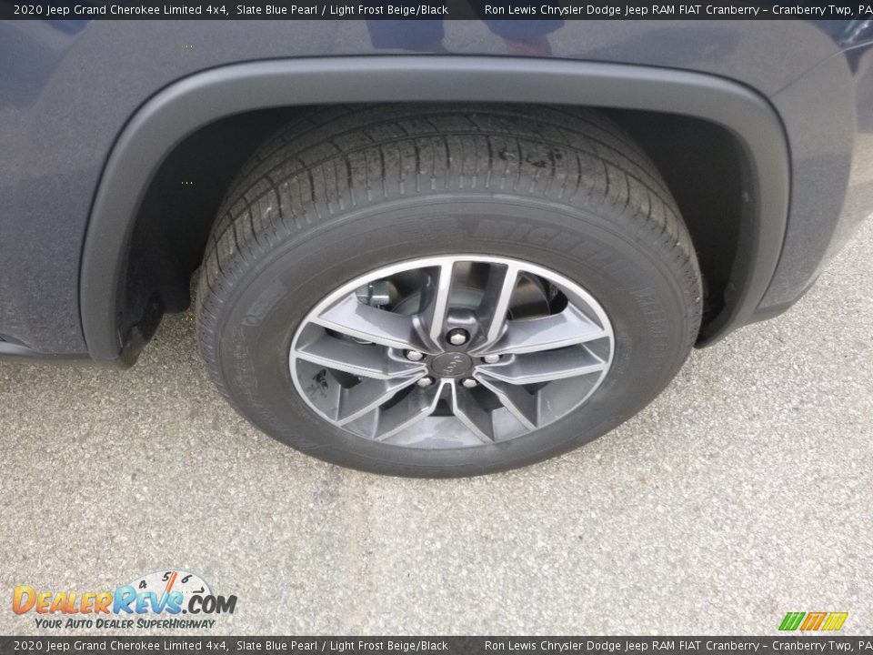 2020 Jeep Grand Cherokee Limited 4x4 Slate Blue Pearl / Light Frost Beige/Black Photo #8