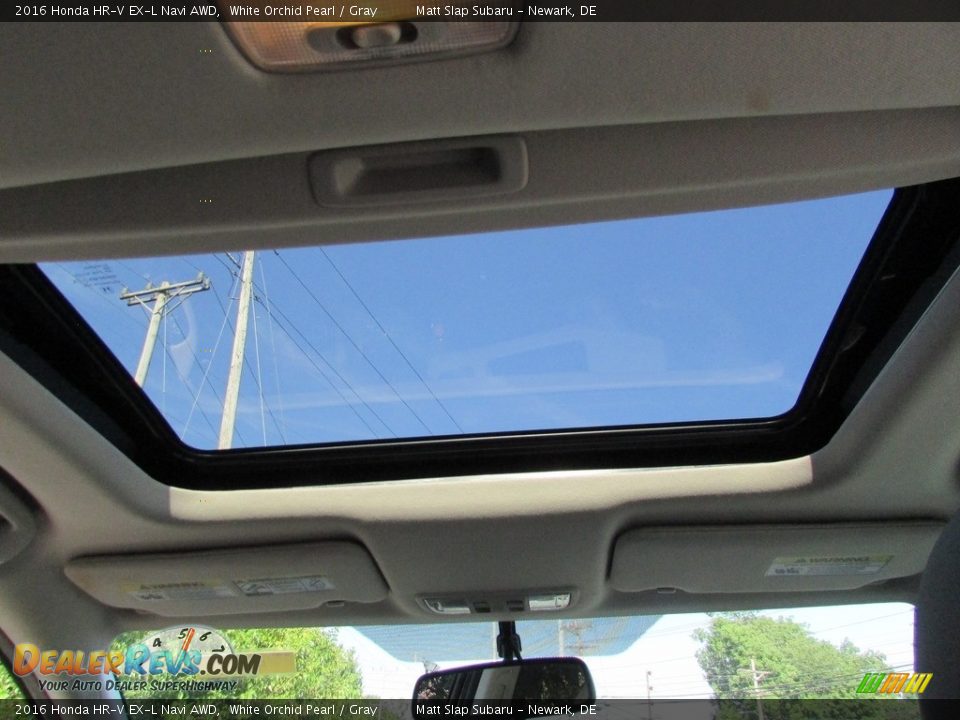 2016 Honda HR-V EX-L Navi AWD White Orchid Pearl / Gray Photo #21