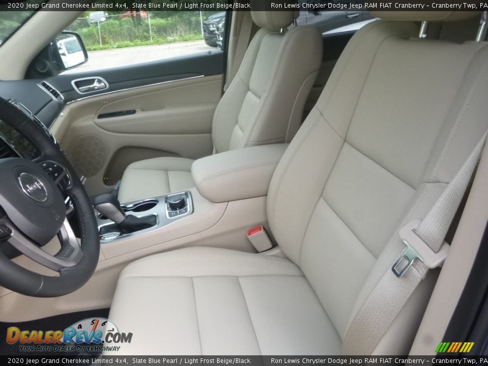 2020 Jeep Grand Cherokee Limited 4x4 Slate Blue Pearl / Light Frost Beige/Black Photo #13