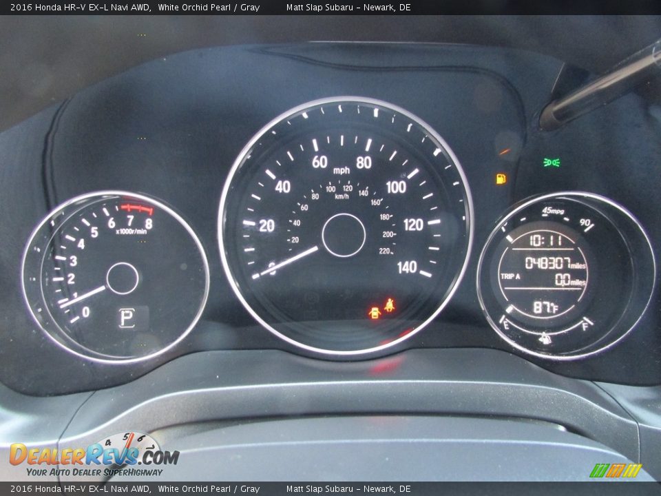 2016 Honda HR-V EX-L Navi AWD White Orchid Pearl / Gray Photo #28