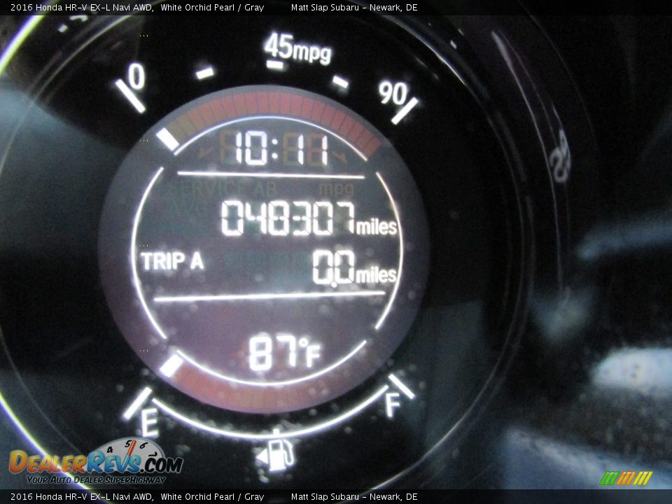 2016 Honda HR-V EX-L Navi AWD White Orchid Pearl / Gray Photo #29