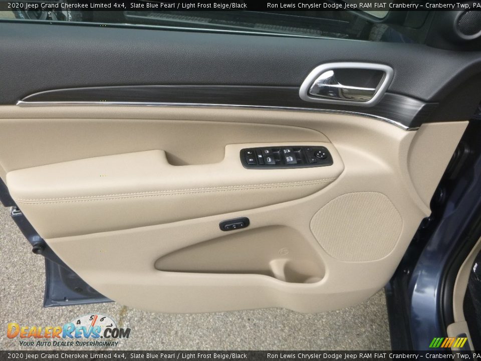 2020 Jeep Grand Cherokee Limited 4x4 Slate Blue Pearl / Light Frost Beige/Black Photo #14