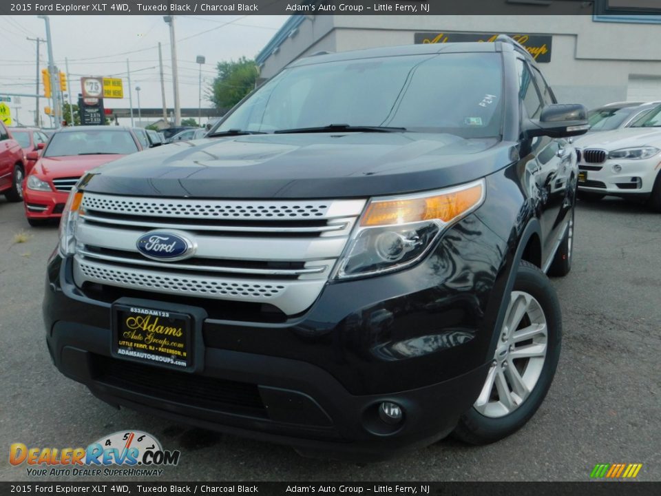 2015 Ford Explorer XLT 4WD Tuxedo Black / Charcoal Black Photo #1