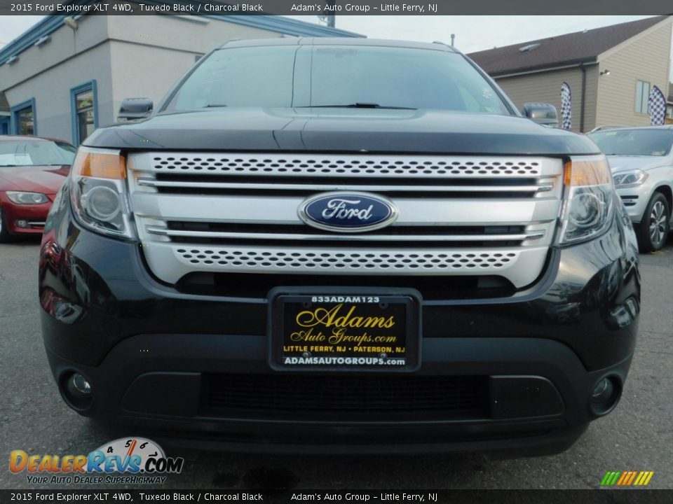 2015 Ford Explorer XLT 4WD Tuxedo Black / Charcoal Black Photo #2