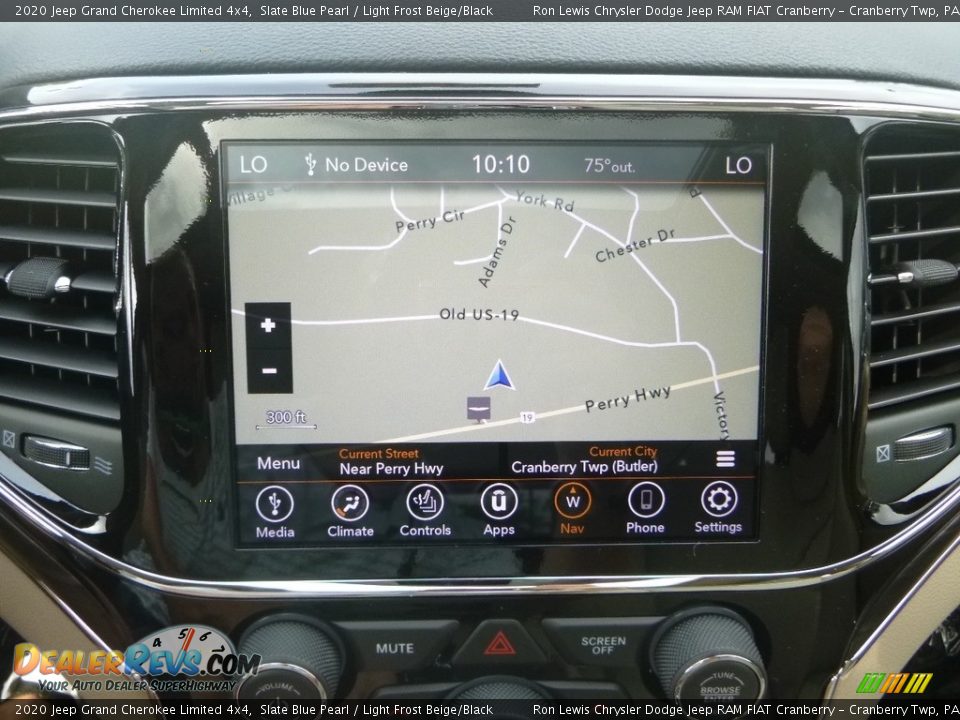 2020 Jeep Grand Cherokee Limited 4x4 Slate Blue Pearl / Light Frost Beige/Black Photo #17