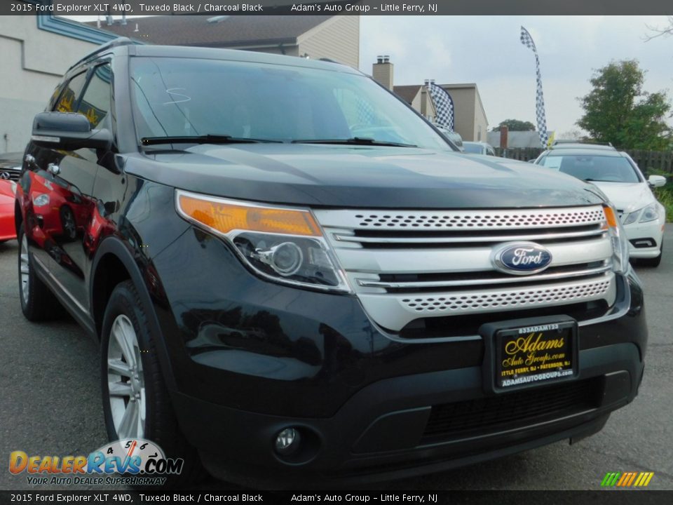 2015 Ford Explorer XLT 4WD Tuxedo Black / Charcoal Black Photo #3