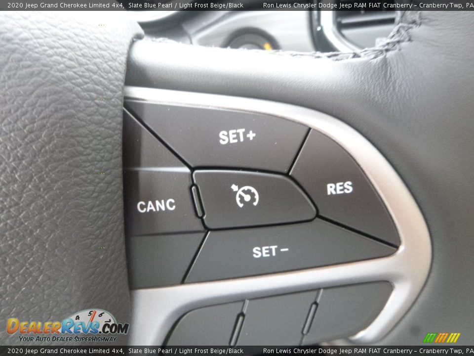 2020 Jeep Grand Cherokee Limited 4x4 Slate Blue Pearl / Light Frost Beige/Black Photo #19