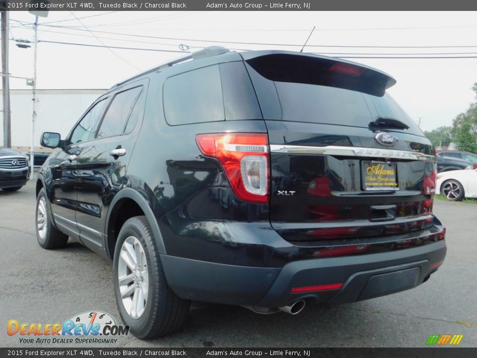 2015 Ford Explorer XLT 4WD Tuxedo Black / Charcoal Black Photo #7