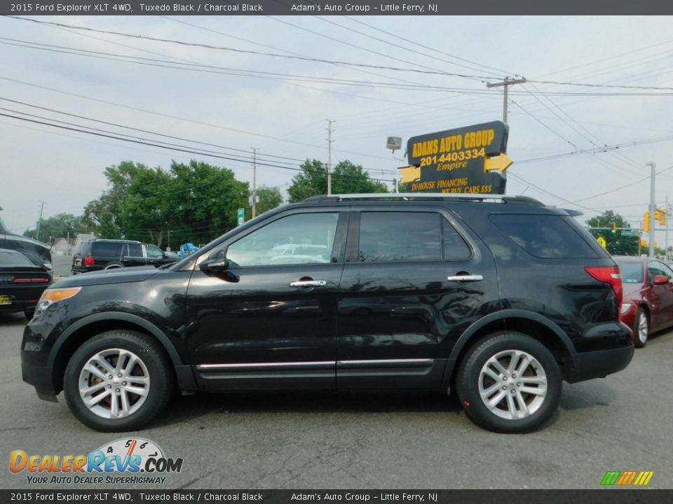 2015 Ford Explorer XLT 4WD Tuxedo Black / Charcoal Black Photo #8