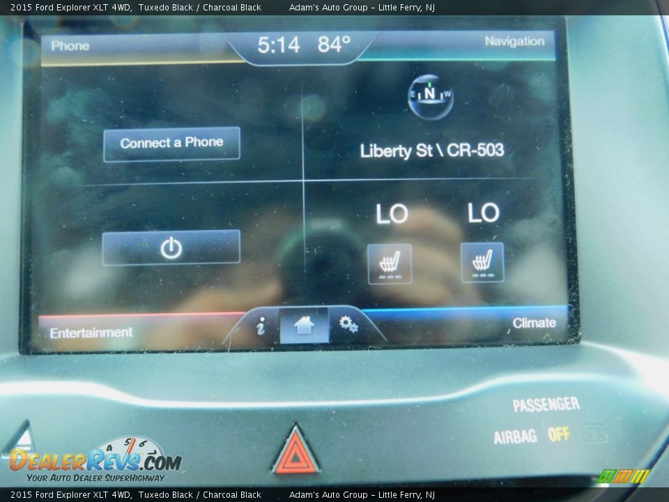 2015 Ford Explorer XLT 4WD Tuxedo Black / Charcoal Black Photo #16