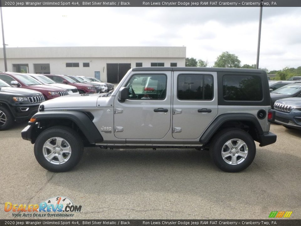 2020 Jeep Wrangler Unlimited Sport 4x4 Billet Silver Metallic / Black Photo #2