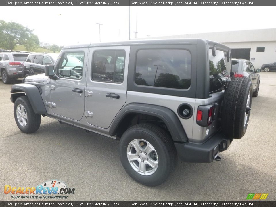 2020 Jeep Wrangler Unlimited Sport 4x4 Billet Silver Metallic / Black Photo #3