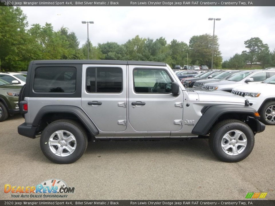 2020 Jeep Wrangler Unlimited Sport 4x4 Billet Silver Metallic / Black Photo #6