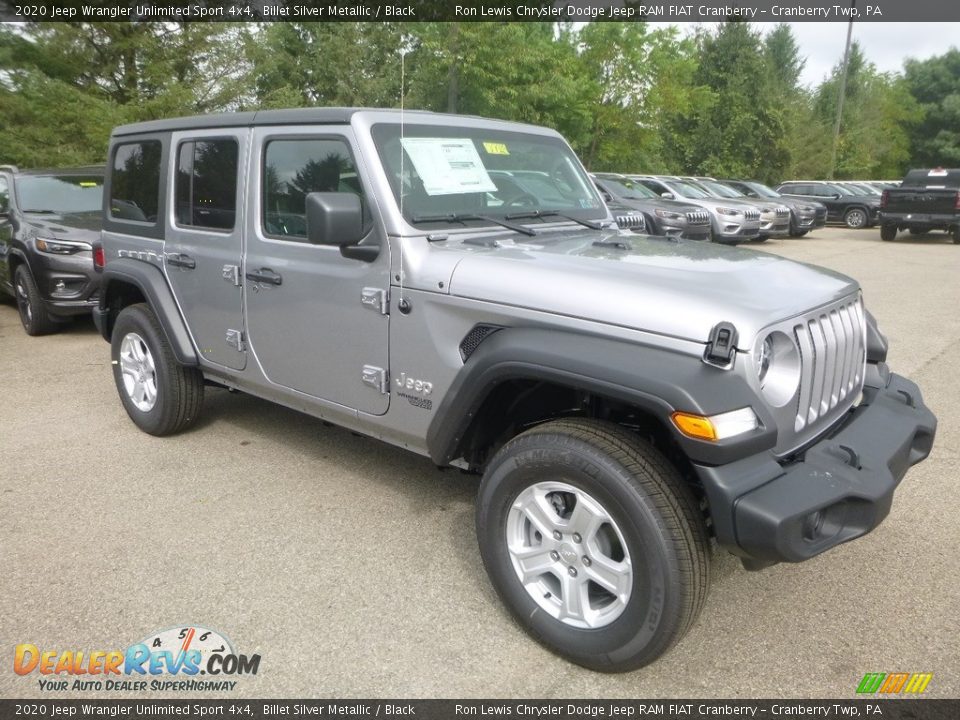 2020 Jeep Wrangler Unlimited Sport 4x4 Billet Silver Metallic / Black Photo #7