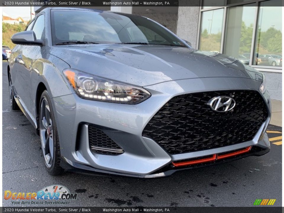 2020 Hyundai Veloster Turbo Sonic Silver / Black Photo #1