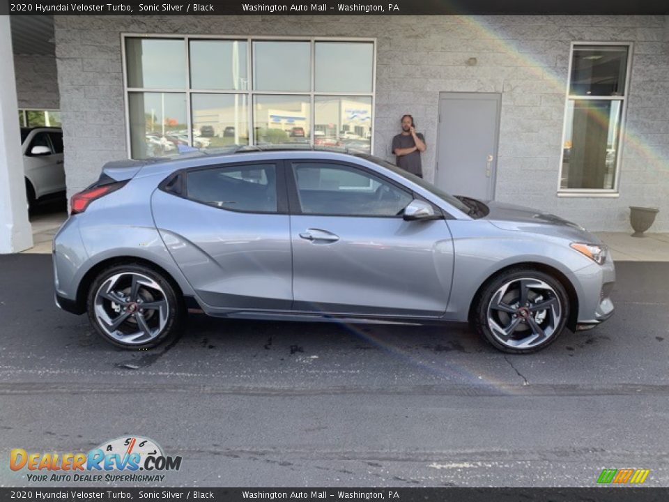 Sonic Silver 2020 Hyundai Veloster Turbo Photo #3